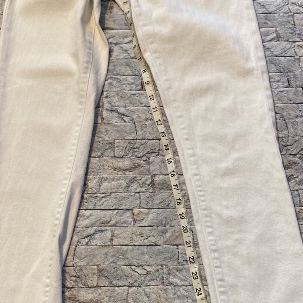 Sz 6 Lilly Pulitzer white straight crop jeans - Picture 3 of 12
